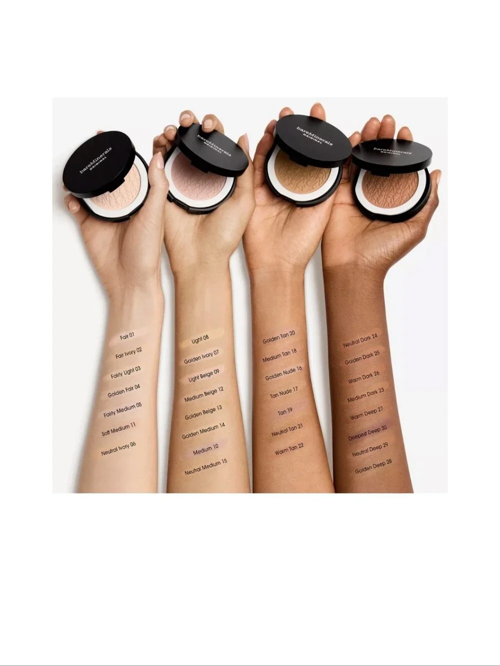 BareMinerals Original Pressed Powder Foundation SPF 15: Golden Ivory 07, NIB